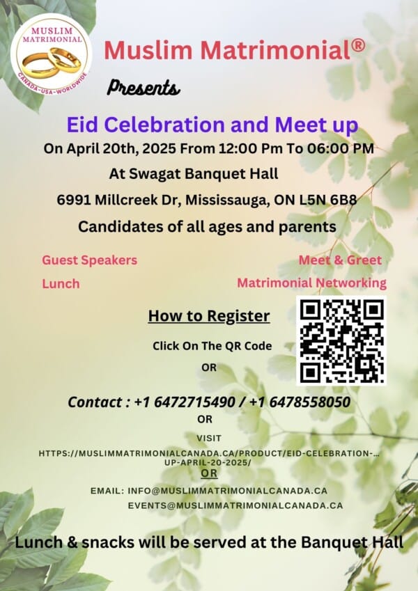 Eid Celebration and Meet up-April 20, 2025