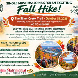 Singles Meetup Event -Hike on October18th, 2026